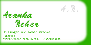 aranka neher business card